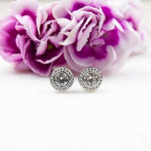 Cubic Zirconia Studs | Bezel Setting